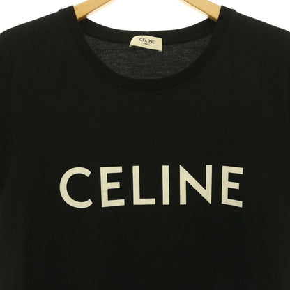 Celine Logo Print T-Shirt Short Sleeve Black White M — view 3