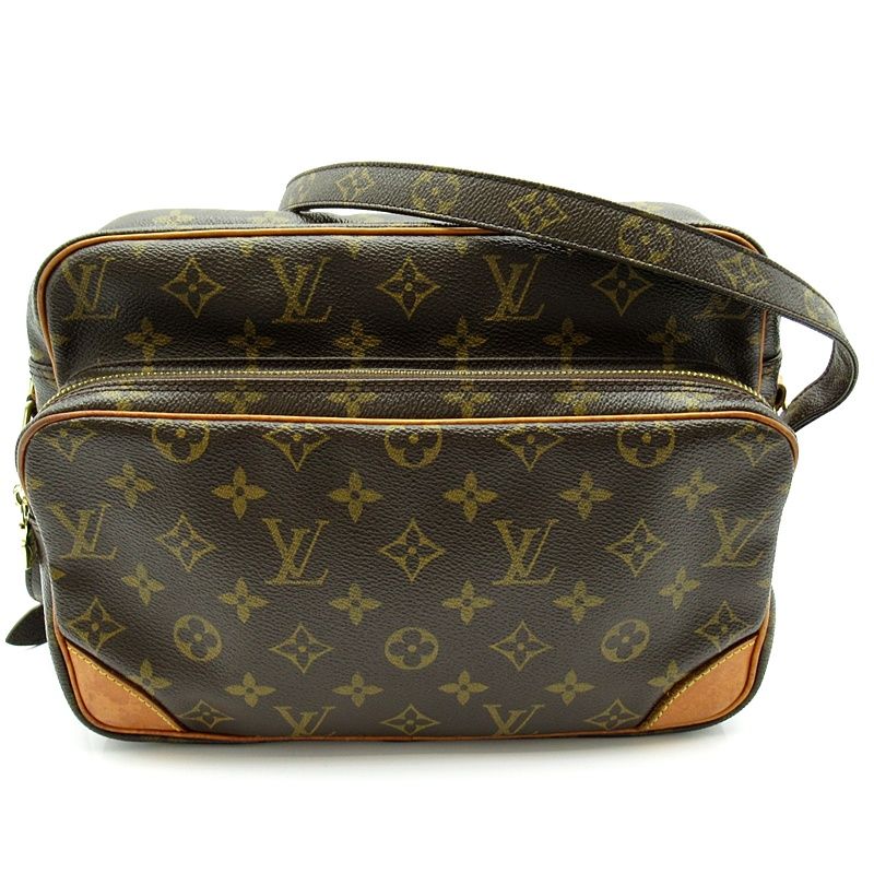 Louis Vuitton Nile Monogram Shoulder Bag Brown