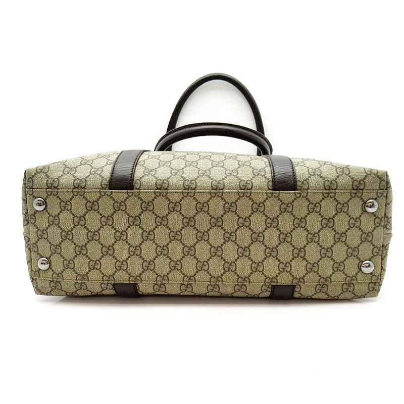 Gucci Tote Bag GG Supreme Brown — view 6