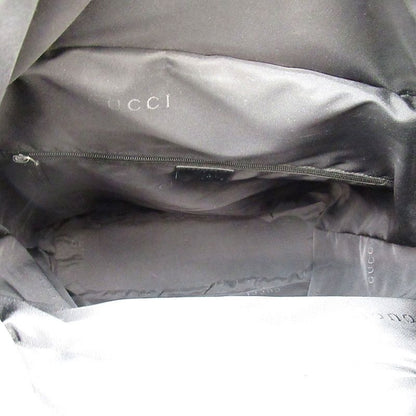 Gucci Bamboo 2-Way Handbag Nylon Leather Black — view 7