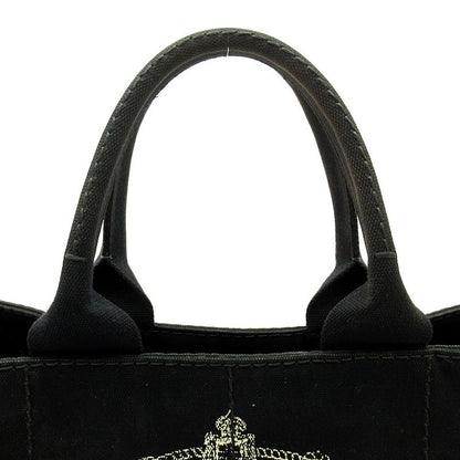 Prada Canapa Tote Bag PM Canvas Black — view 2