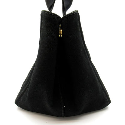 Prada Canapa Tote Bag PM Canvas Black — view 3