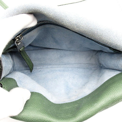 Prada Etiquette 2-Way Shoulder Bag Leather Green — view 7