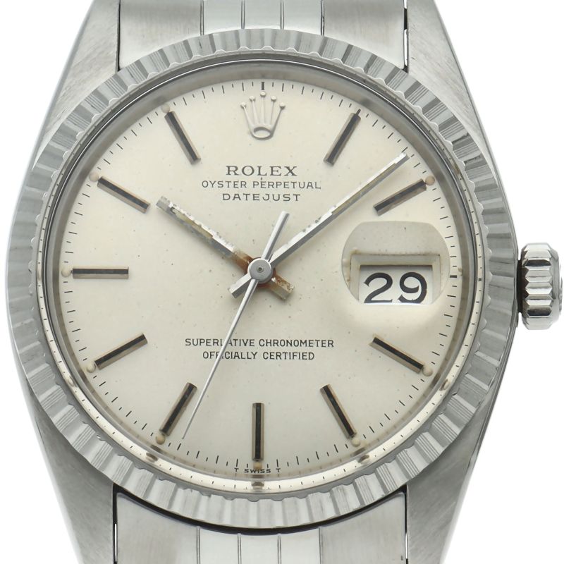 Rolex Datejust Watch Antique SS Silver