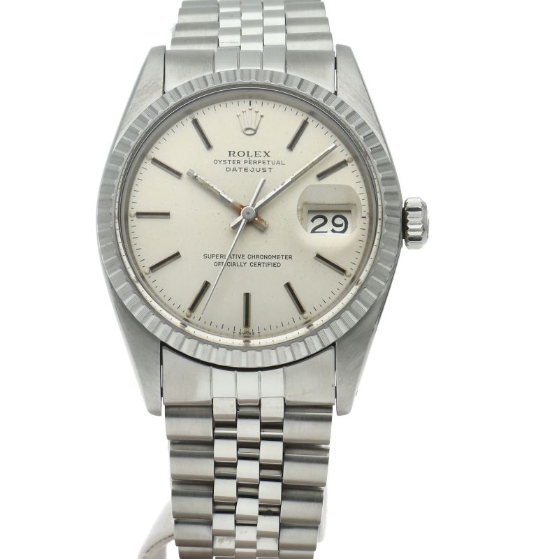 Rolex Datejust Watch Antique SS Silver — view 2