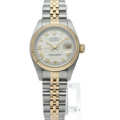 Rolex Datejust Watch Pyramid Roman Dial 18k Yellow Gold SS White — view 2