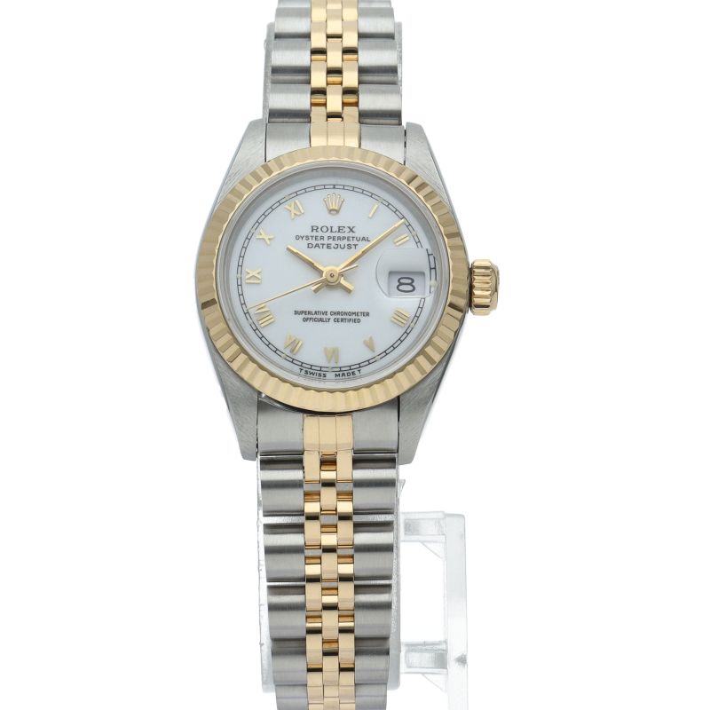 Rolex Datejust Watch 18k Yellow Gold SS White — view 2