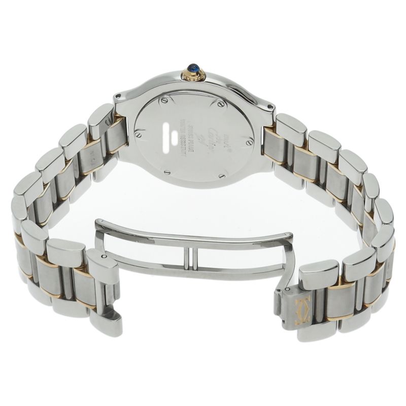 Cartier Must 21 Watch LM 18k Yellow Gold SS Silver — view 5