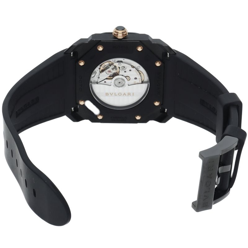 Bvlgari Octo Ultra Nero Watch 41 SS Rubber Black — view 5