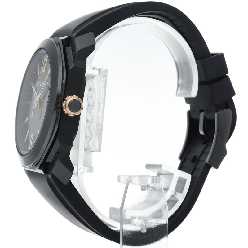 Bvlgari Octo Ultra Nero Watch 41 SS Rubber Black — view 3