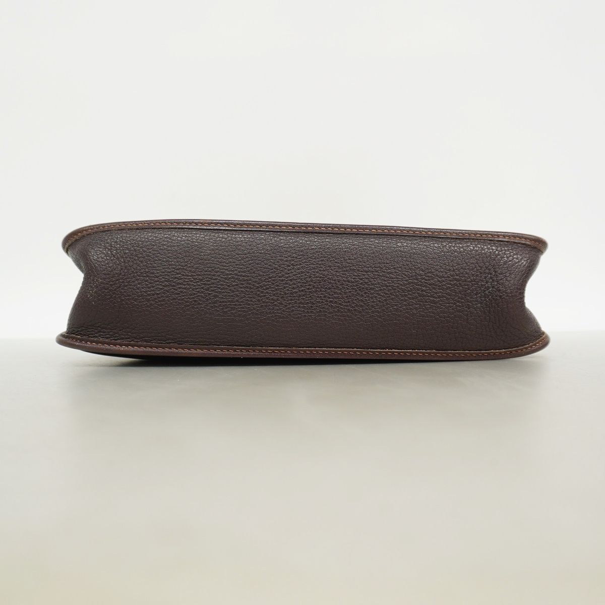 Hermes Shoulder Bag Evelyne Amazonia Dark Brown Silver — view 3