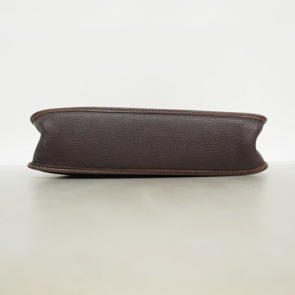 Hermes Shoulder Bag Evelyne Amazonia Dark Brown Silver — view 3