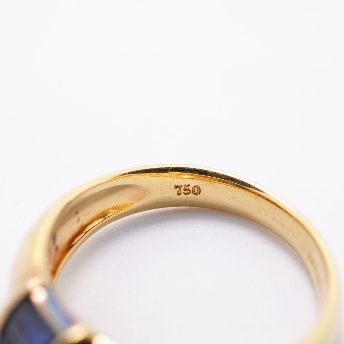 Tiffany & Co Ring Stacking 18k Yellow Gold Sapphire Blue — view 5