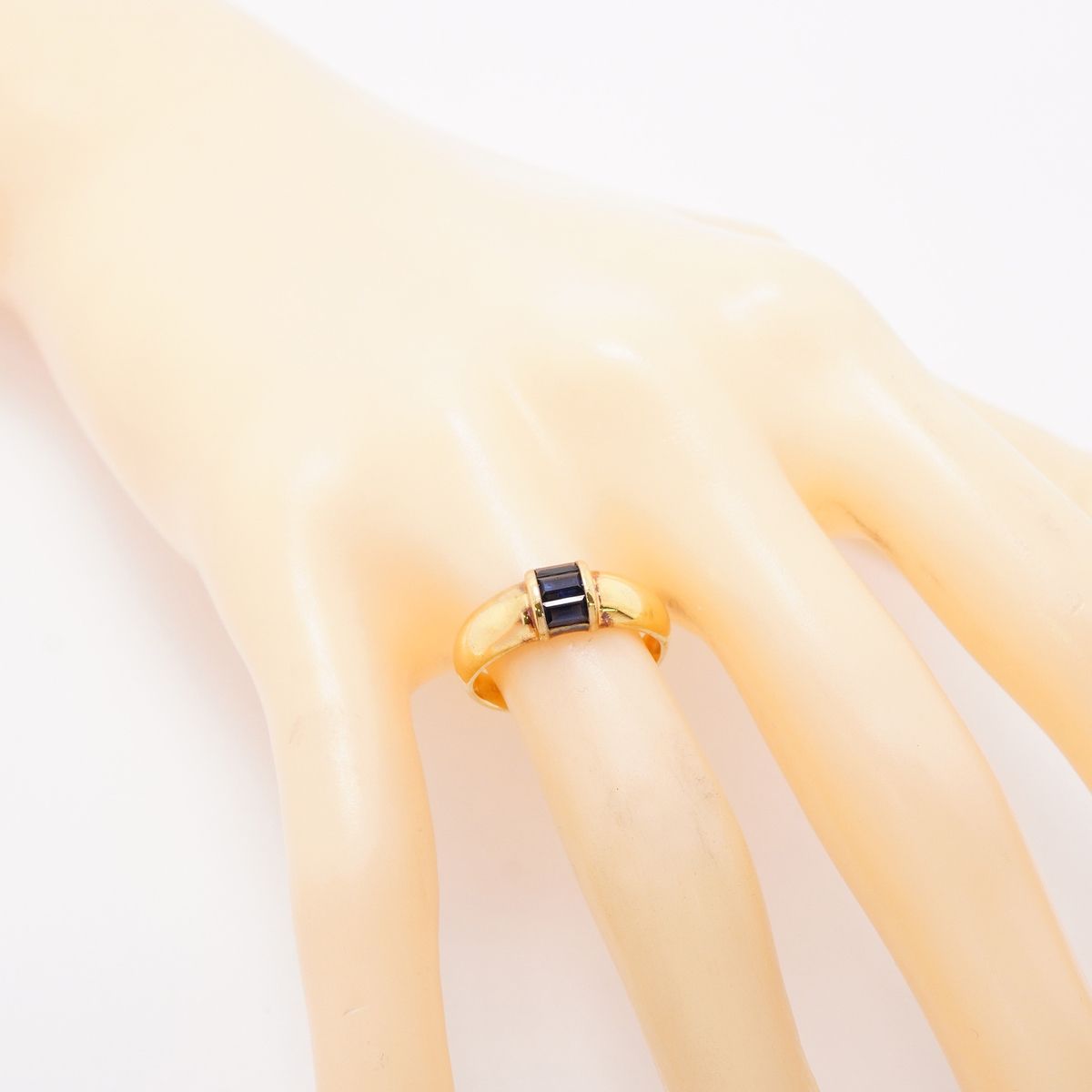 Tiffany & Co Ring Stacking 18k Yellow Gold Sapphire Blue — view 7
