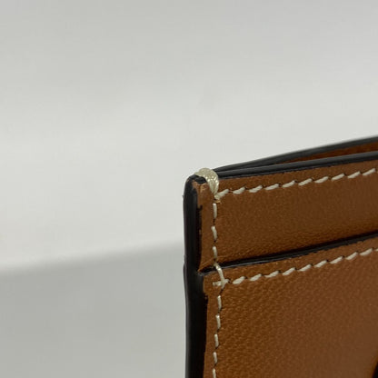 Celine Card Case Triomphe Leather Brown — view 5