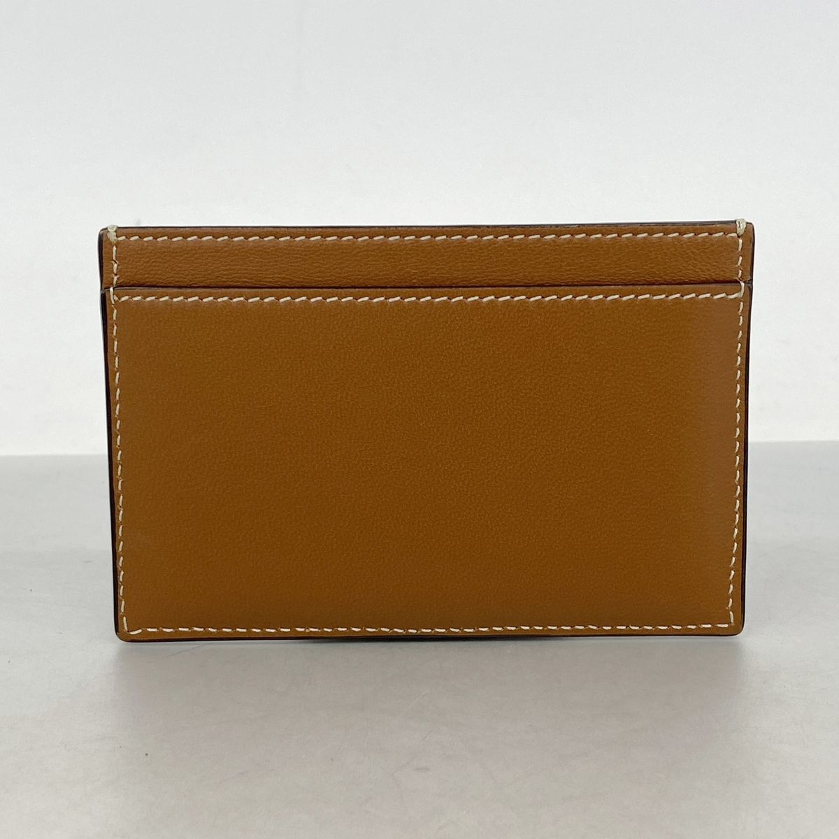 Celine Card Case Triomphe Leather Brown — view 8
