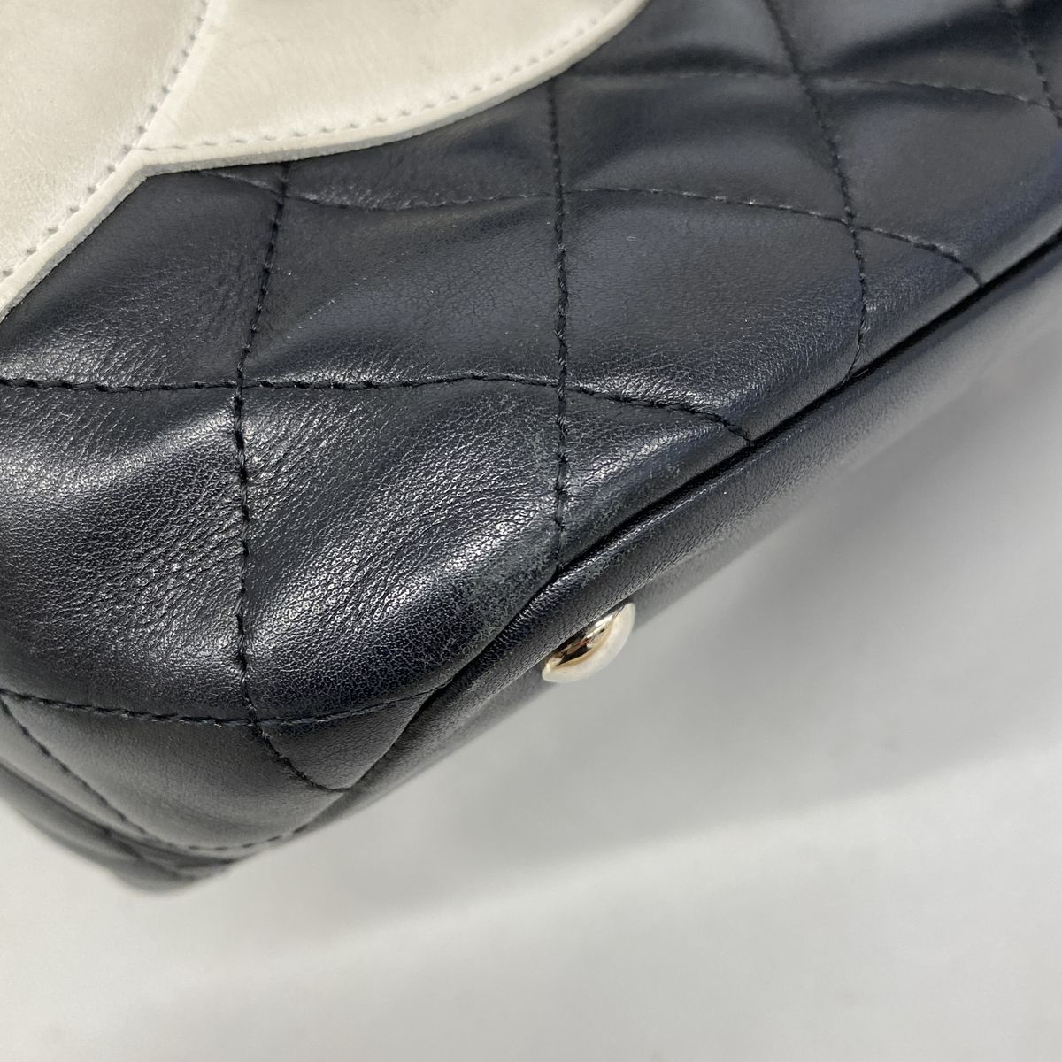 Chanel Tote Bag Cambon Lambskin Black Silver — view 7