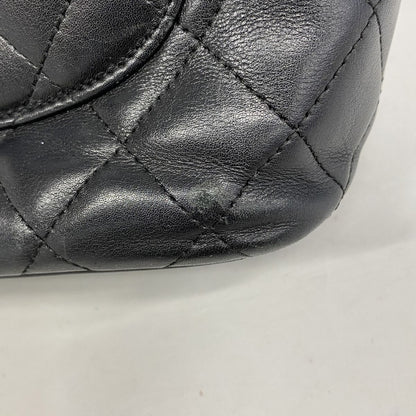 Chanel Tote Bag Cambon Lambskin Black Silver — view 8