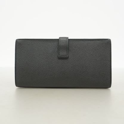 Hermes Wallet Bearn Soufflet Veau Epsom Black Silver — view 7