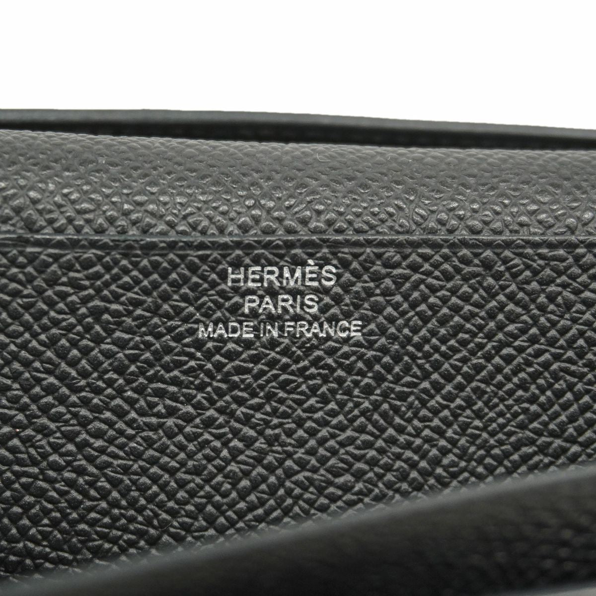 Hermes Wallet Bearn Soufflet Veau Epsom Black Silver — view 4