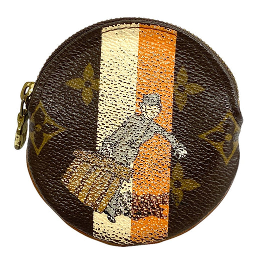 Louis Vuitton Coin Purse Monogram Groom Porte Monnaie Rond Orange