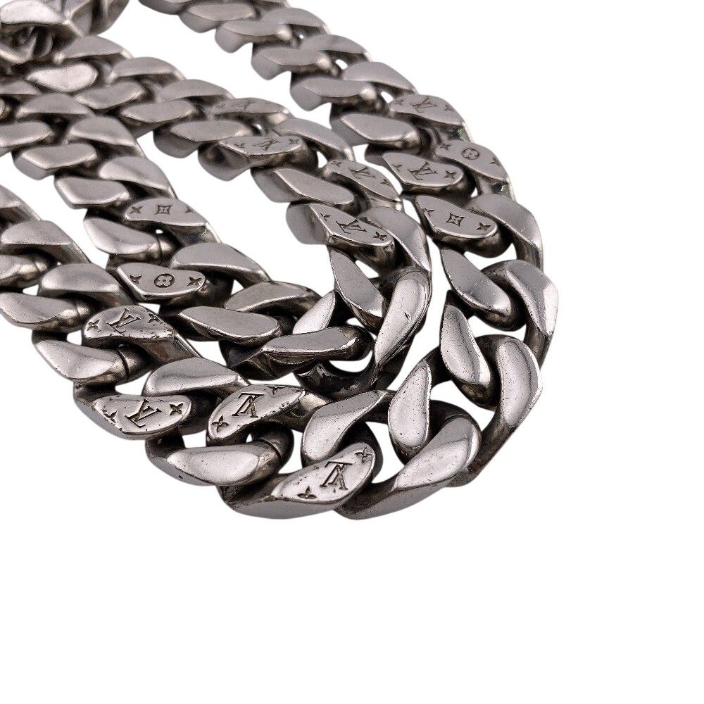 Louis Vuitton Collier LV Chain Links LV Necklace Silver — view 3