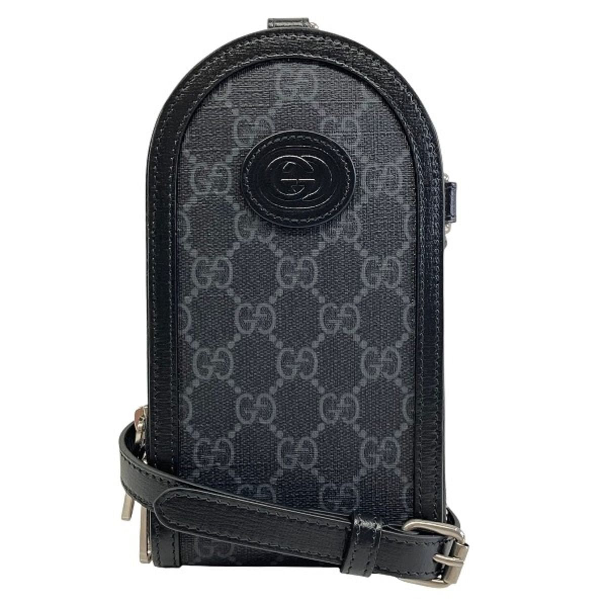 Gucci GG Supreme Shoulder Bag Canvas Leather