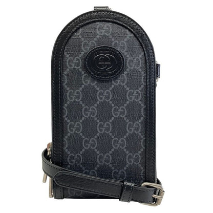Gucci GG Supreme Shoulder Bag Canvas Leather