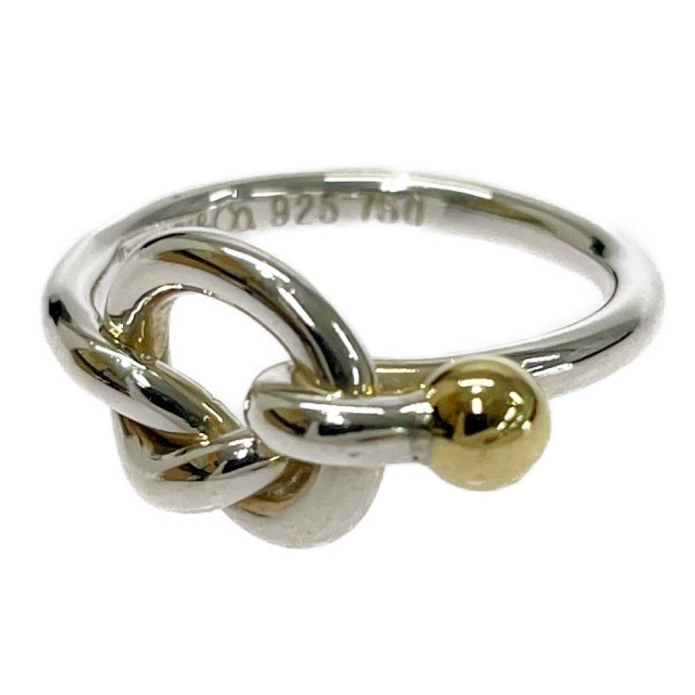 Tiffany & Co Silver Love Knot Ring — view 3