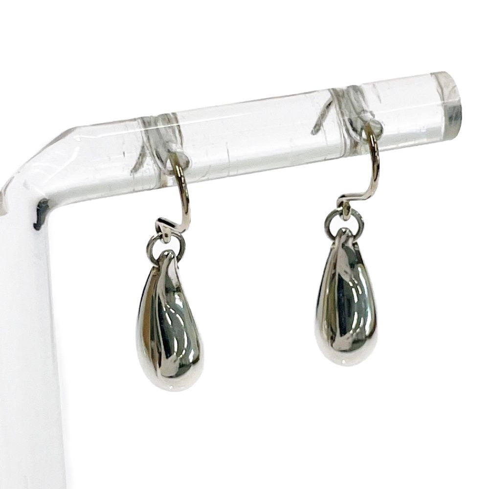 Tiffany & Co Silver Elsa Peretti Teardrop Earrings — view 2