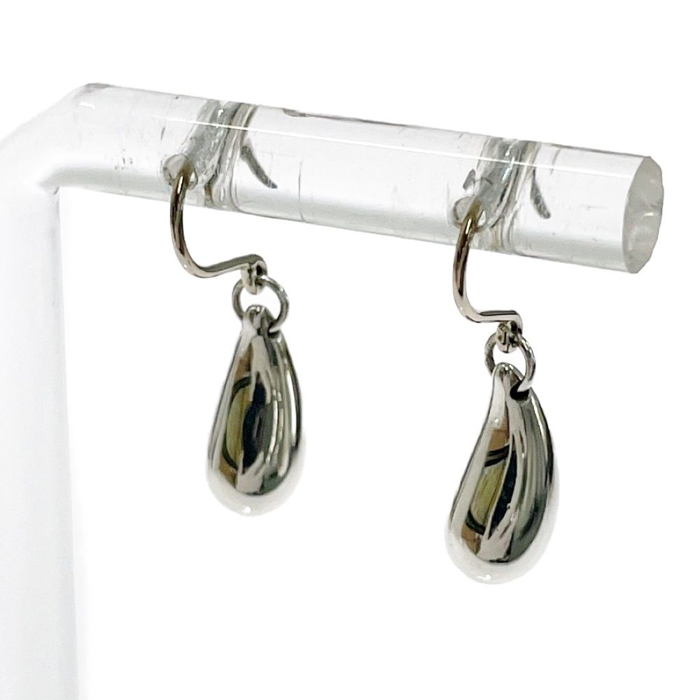 Tiffany & Co Silver Elsa Peretti Teardrop Earrings — view 3