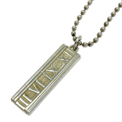 Tiffany & Co Silver Atlas Bar Necklace — view 4