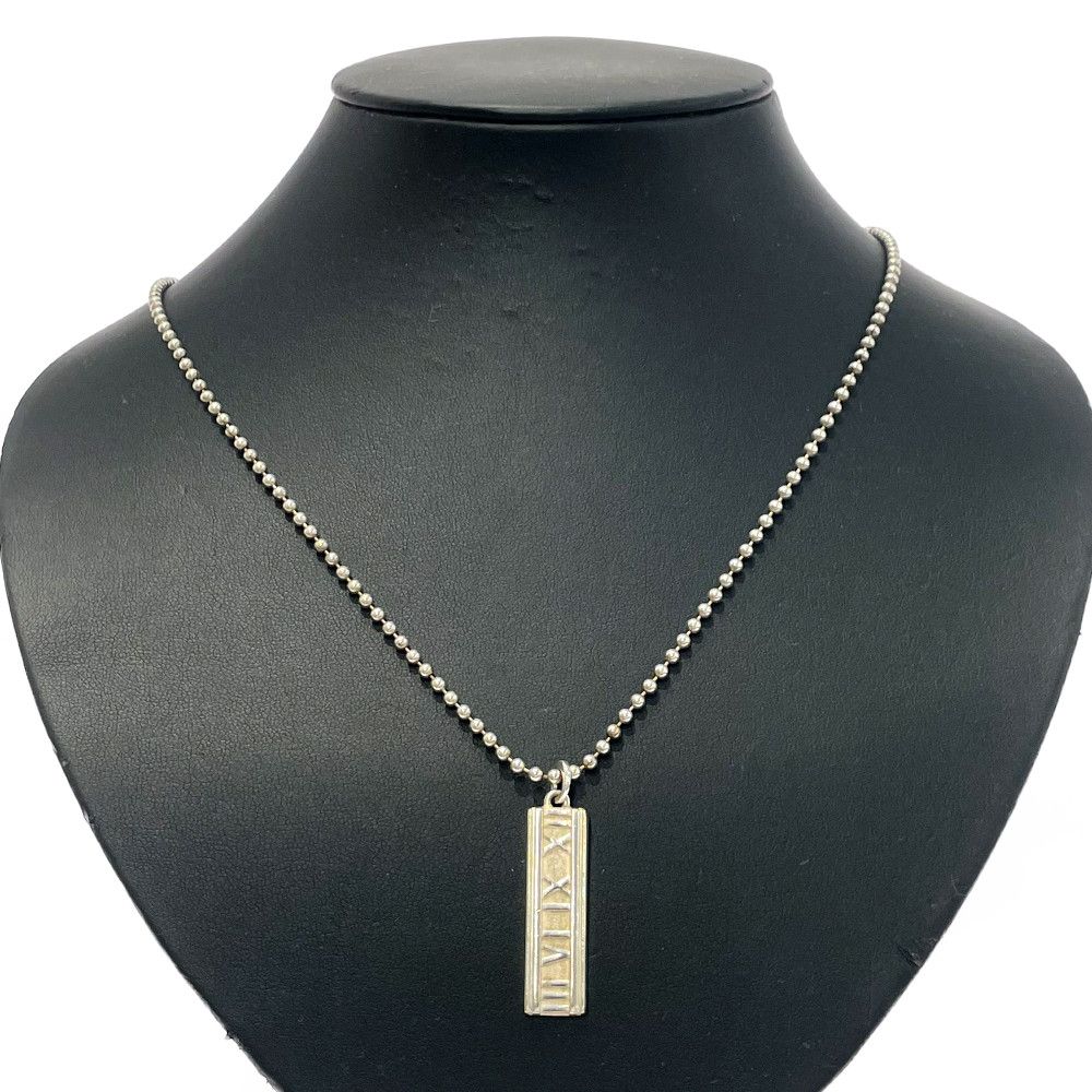 Tiffany & Co Silver Atlas Bar Necklace