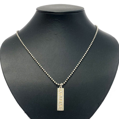 Tiffany & Co Silver Atlas Bar Necklace