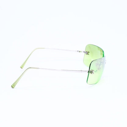 Chanel Rimless Sunglasses Eyewear CC Logo Green — view 5