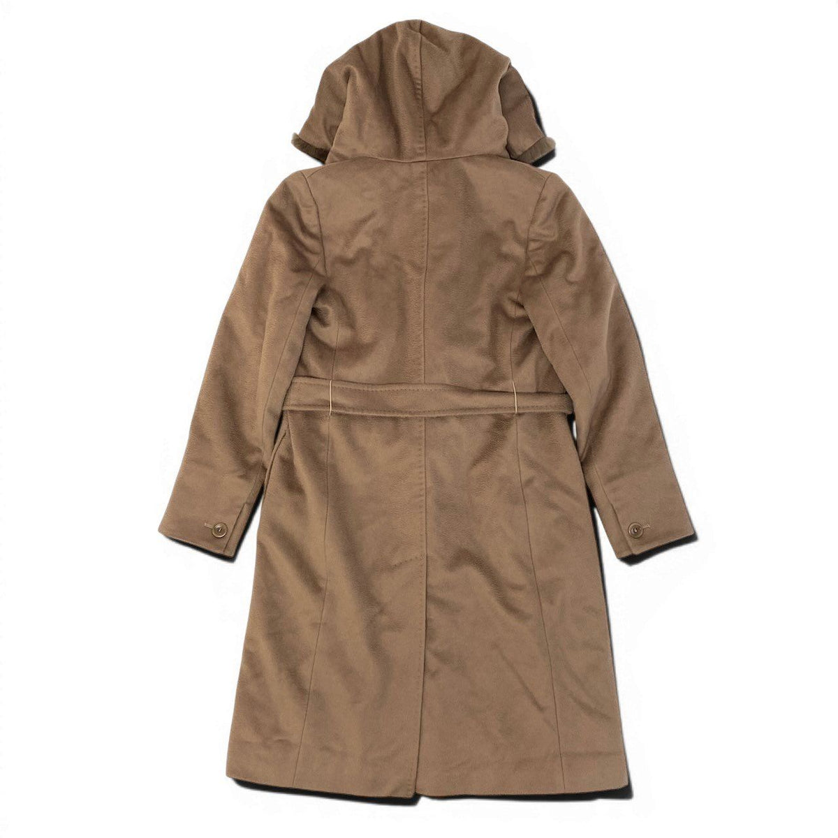 Max Mara Alpaca Wool Fur Coat Brown — view 3