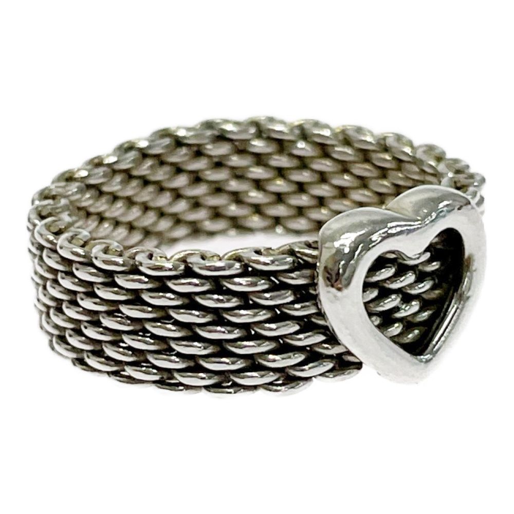 Tiffany & Co Silver Somerset Ring Heart — view 2