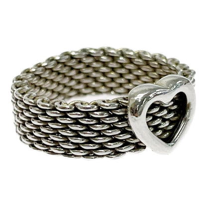 Tiffany & Co Silver Somerset Ring Heart — view 2