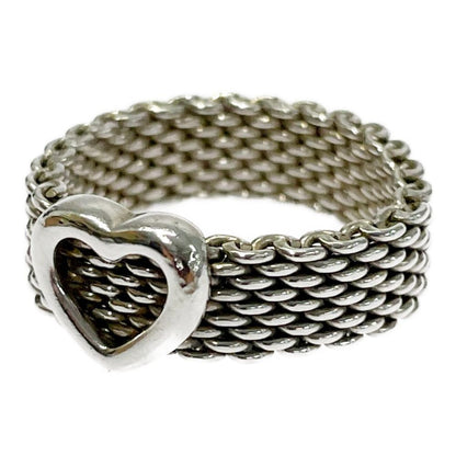 Tiffany & Co Silver Somerset Ring Heart — view 3