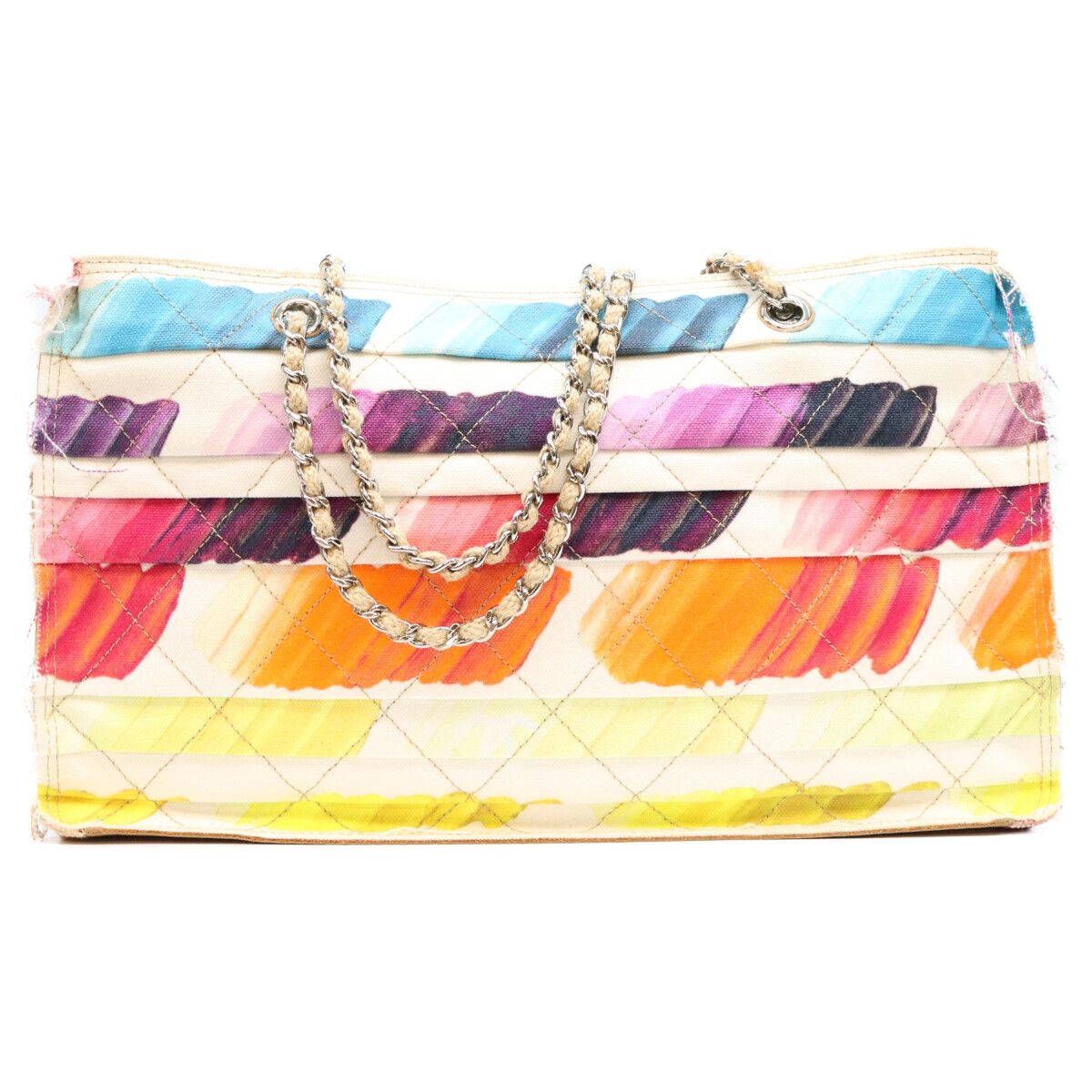 Chanel Paint Colorama Multicolor Canvas Chain Mini Tote Bag — view 4