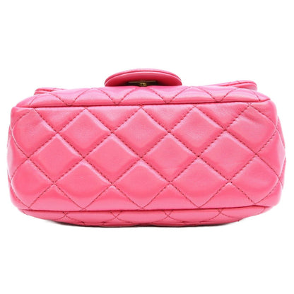 Chanel Neo Pink Lambskin Pearl Crush Coco Ball Mini Quilted 17 Shoulder Bag — view 5
