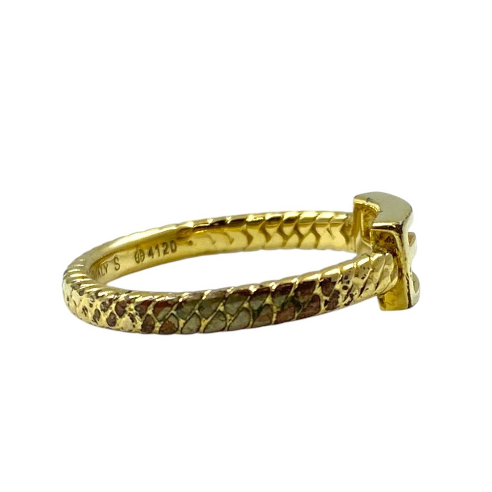 Fendi Baguette Ring FF Logo Metal Gold — view 4