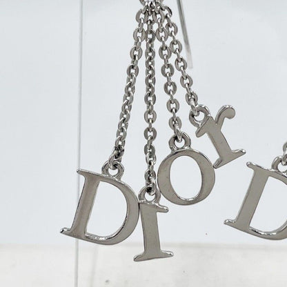 Dior Earrings Logo Silver Metal Chain — view 2