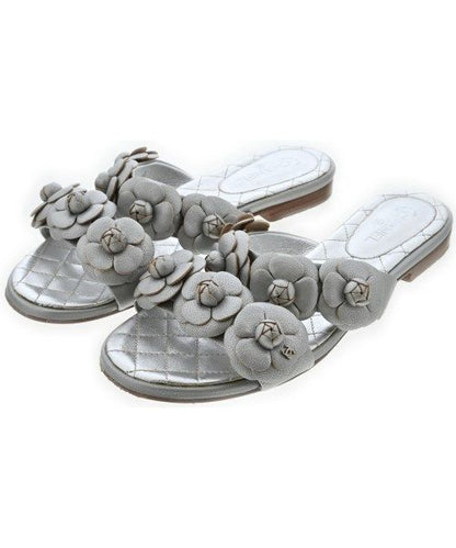 Chanel Sandals Silver