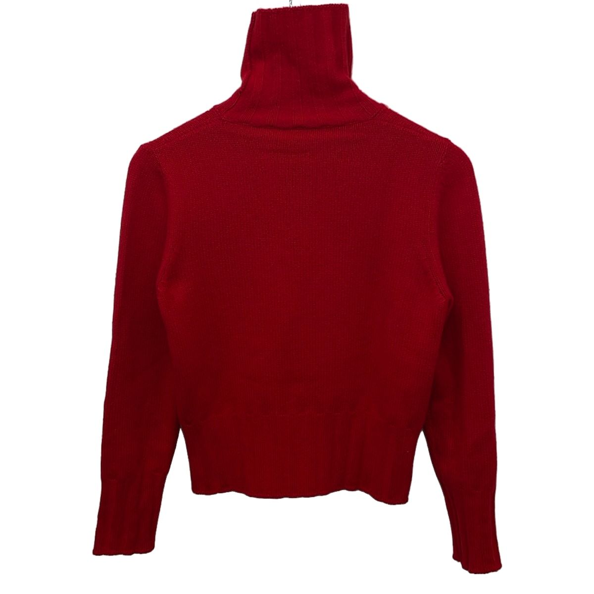 Brunello Cucinelli Long Sleeve Sweater Red Turtleneck Cashmere M — view 2