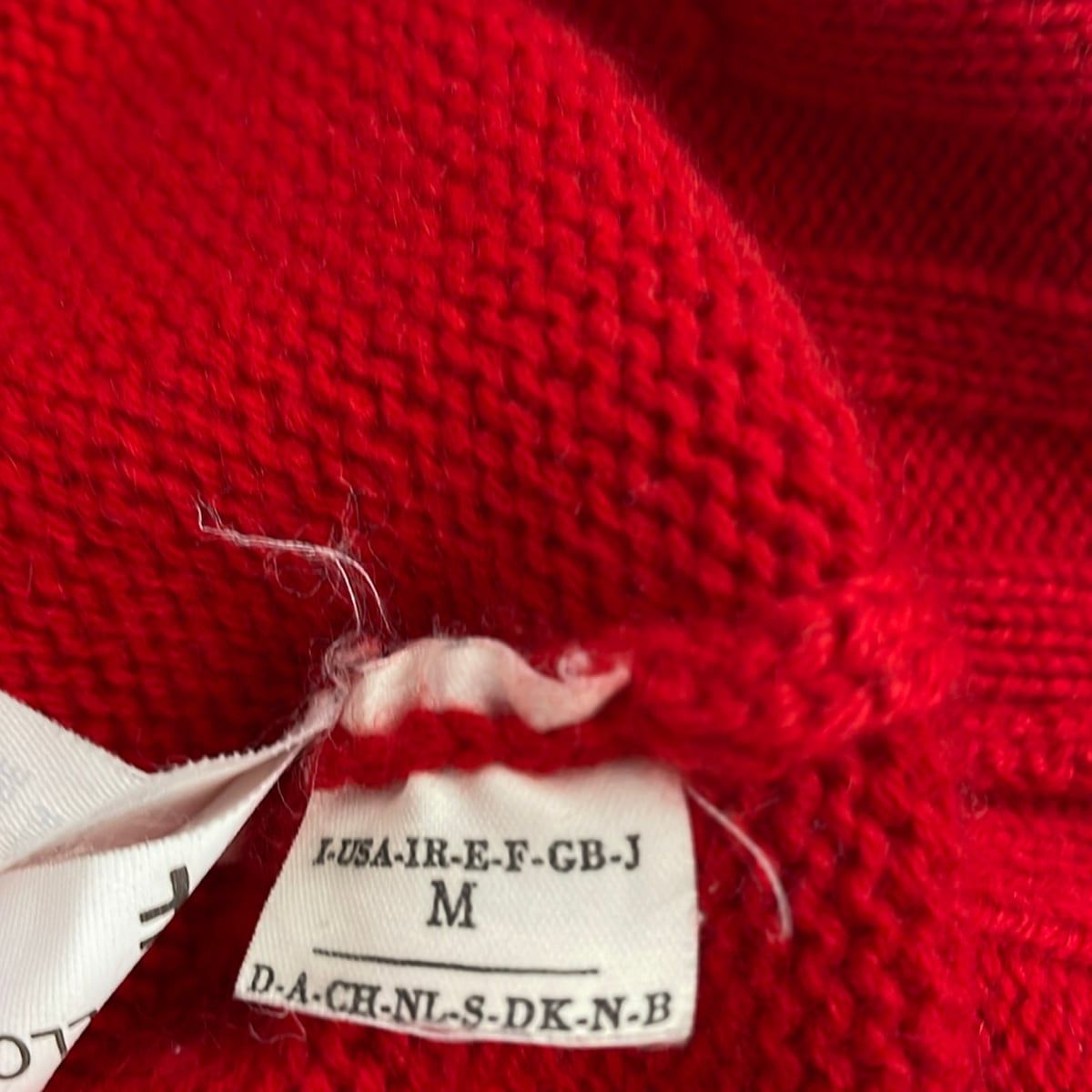 Brunello Cucinelli Long Sleeve Sweater Red Turtleneck Cashmere M — view 5