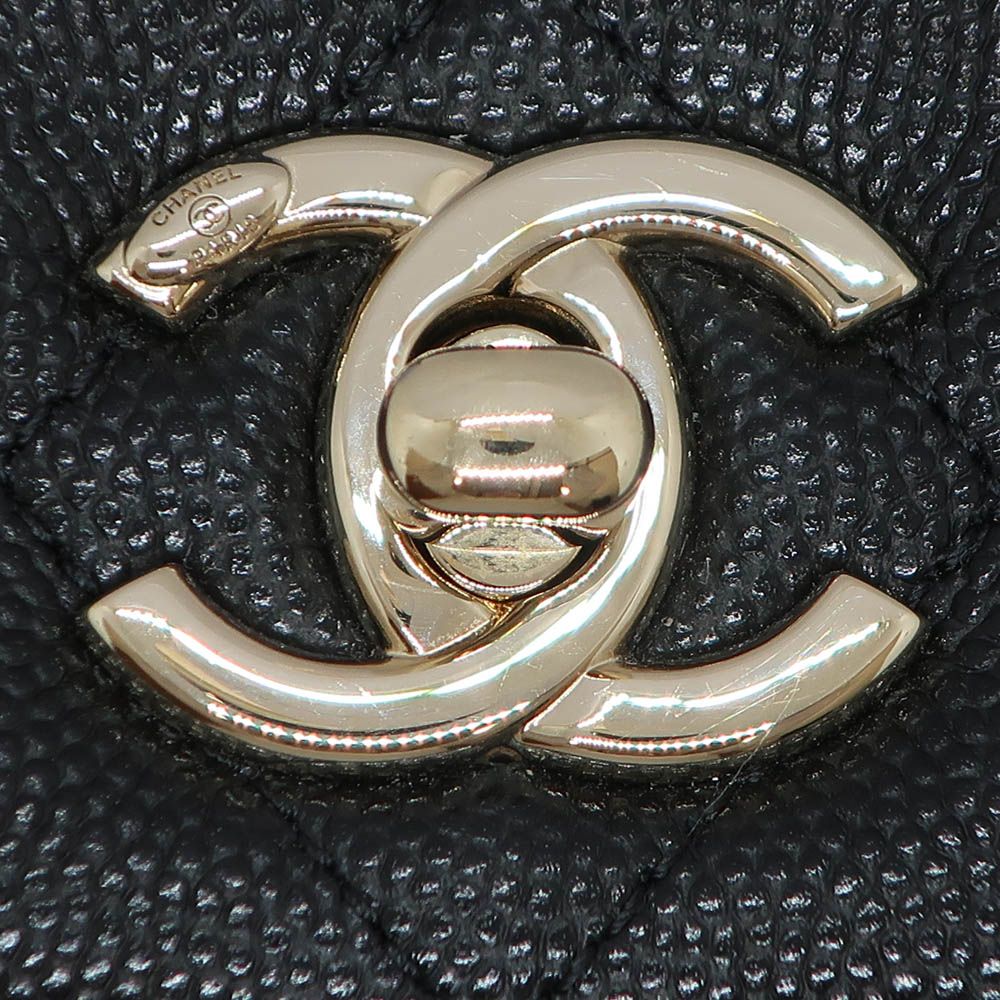 Chanel Quilted Coco Handle Rectangle Top Chain Clutch 2-Way Shoulder Bag — view 7