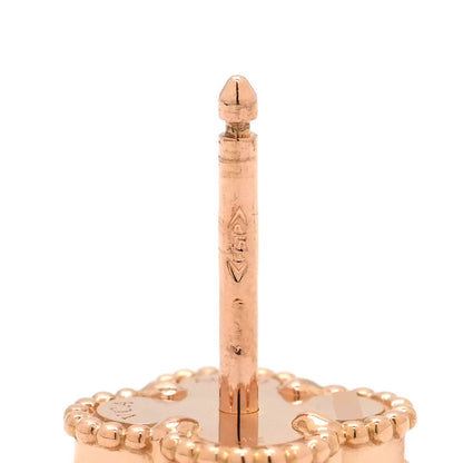 Van Cleef & Arpels Earrings Sweet Alhambra Red Rose Gold 18k 18 — view 3