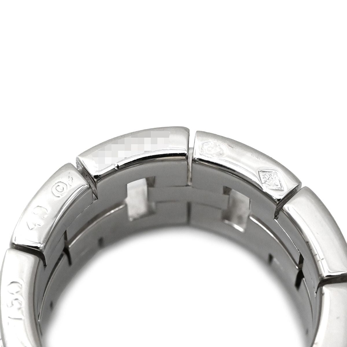 Cartier Ring Dragon Padlock Black White Gold 49 WG Diamond — view 5