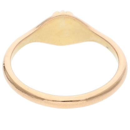 Chrome Hearts 22k Bubblgm Mini Half Bubblegum Cross Ball Gold Ring — view 2